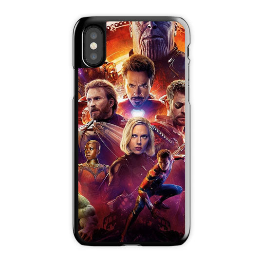 Avenger Infinity War iPhone X Case, Black Snap Case
