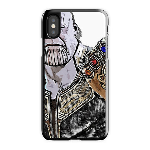 Avenger Infinity War iPhone X Case, Black Snap Case