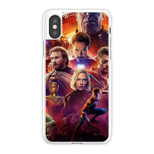 Avenger Infinity War iPhone X Case, White Tough Case
