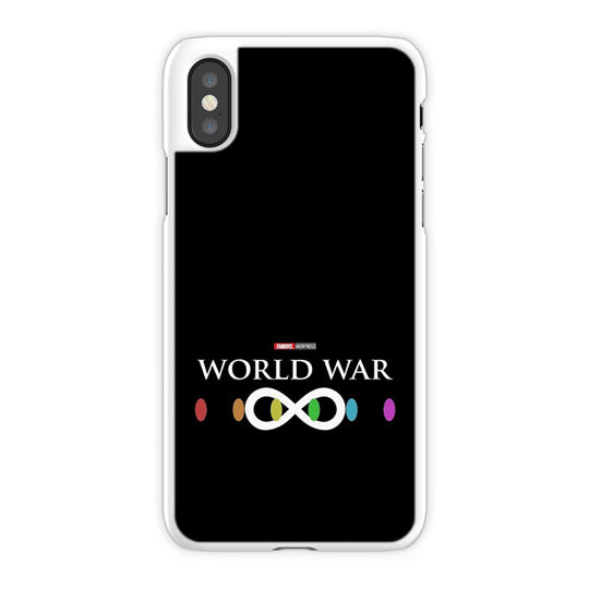 Avenger Infinity War iPhone X Case, White Snap Case