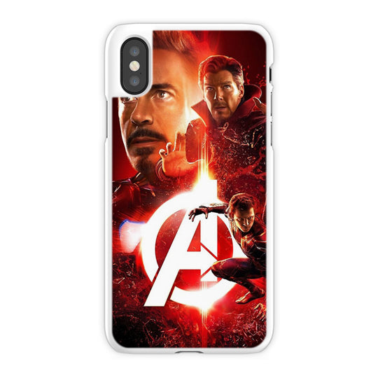 Avenger Infinity War iPhone X Case, White Snap Case
