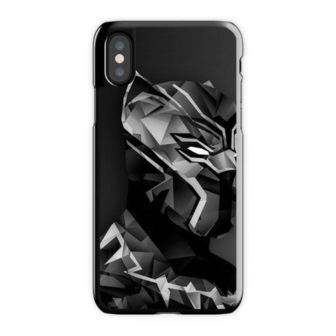 Black Panther iPhone X Case, Black Snap Case