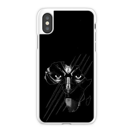 Black Panther iPhone X Case, White Snap Case