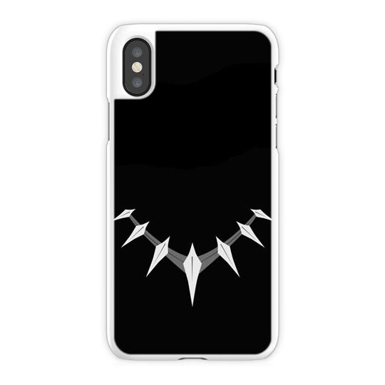 Black Panther iPhone X Case, White Snap Case