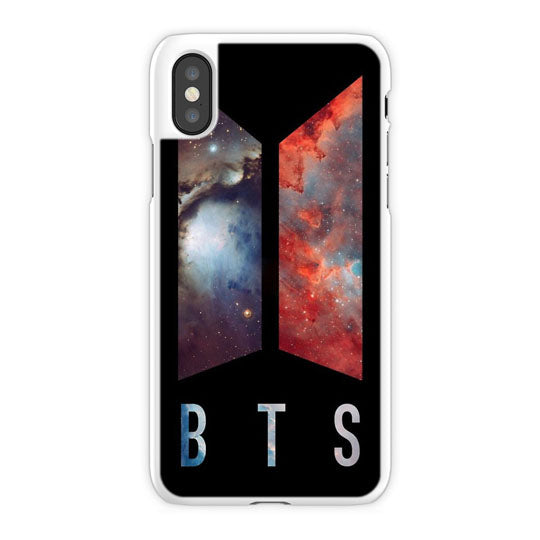 Bts Nebula iPhone X Case, White Tough Case