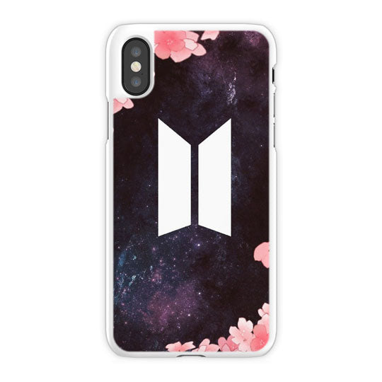 Bts Space iPhone X Case, White Snap Case