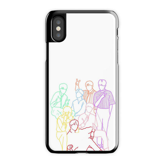 Bts iPhone X Case, Black Tough Case