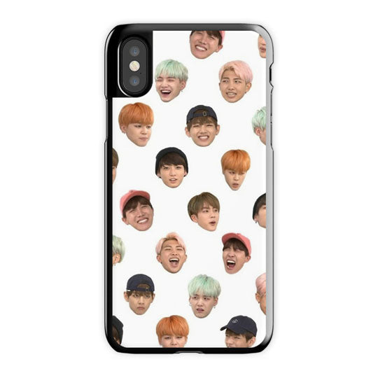 Bts iPhone X Case, Black Snap Case
