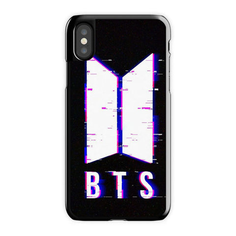 Bts iPhone X Case, Black Snap Case