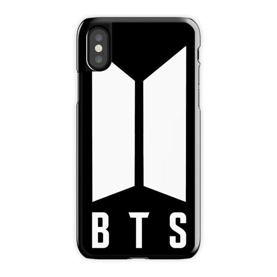 Bts iPhone X Case, Black Snap Case