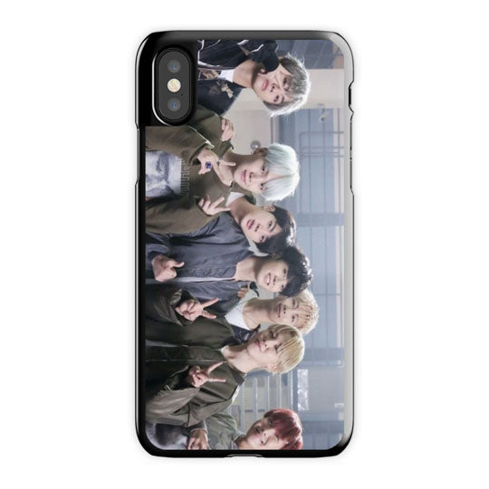 Bts iPhone X Case, Black Snap Case