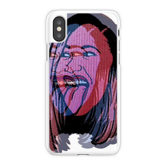 Cardi B Crazy iPhone X Case, White Tough Case
