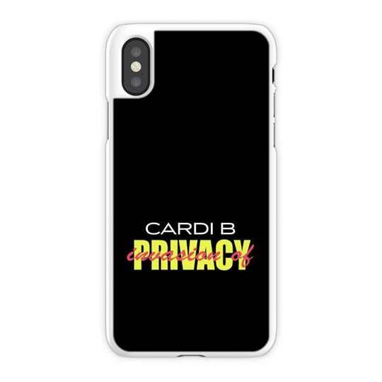 Cardi B Invasion Of Privacy iPhone X Case, White Snap Case