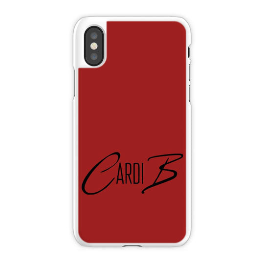 Cardi B iPhone X Case, White Tough Case