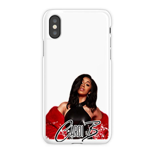 Cardi B iPhone X Case, White Tough Case