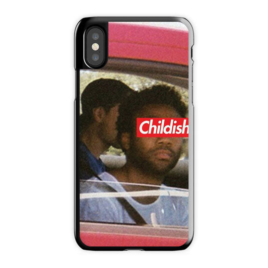 Childish Gambino iPhone X Case, Black Snap Case
