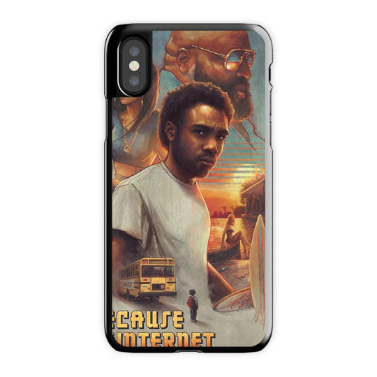 Childish Gambino iPhone X Case, Black Snap Case