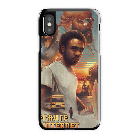 Childish Gambino iPhone X Case, Black Snap Case