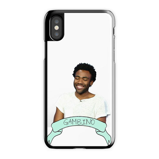 Childish Gambino iPhone X Case, Black Snap Case