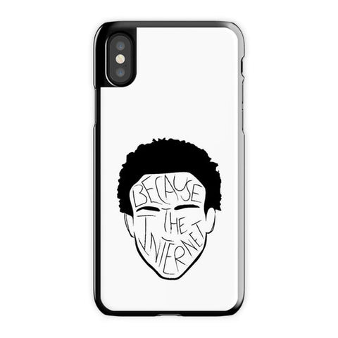 Childish Gambino iPhone X Case, Black Snap Case