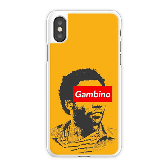Childish Gambino iPhone X Case, White Snap Case