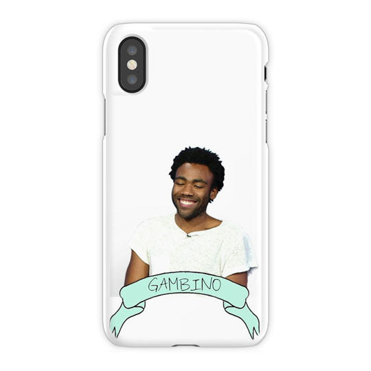 Childish Gambino iPhone X Case, White Snap Case