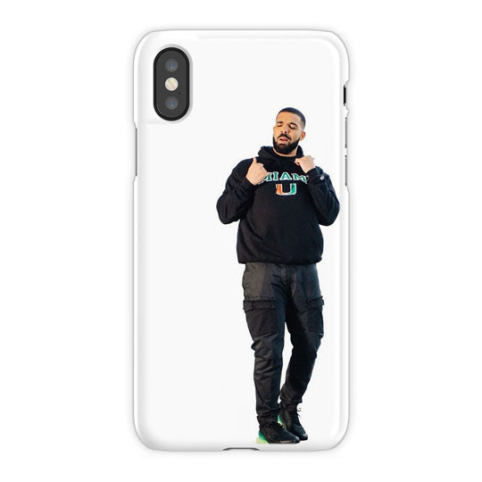 Drake At Miami iPhone X Case, White Snap Case
