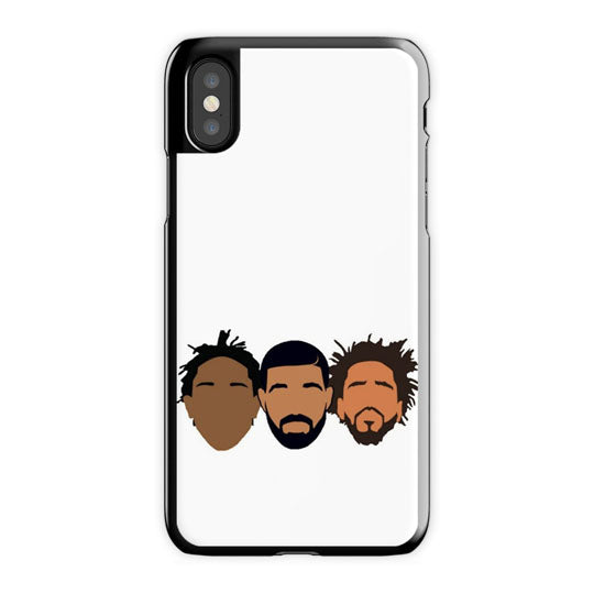 Drake J Cole Kendrick iPhone X Case, Black Tough Case