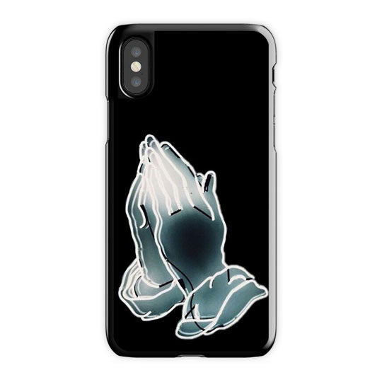 Drake Praying iPhone X Case, Black Snap Case