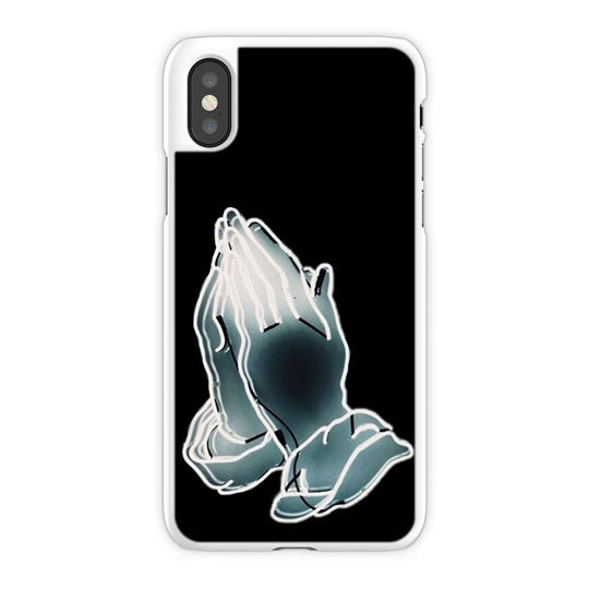 Drake Praying iPhone X Case, White Snap Case