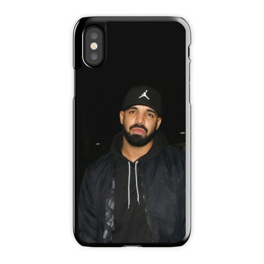 Drake iPhone X Case, Black Snap Case