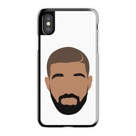 Drake iPhone X Case, Black Snap Case