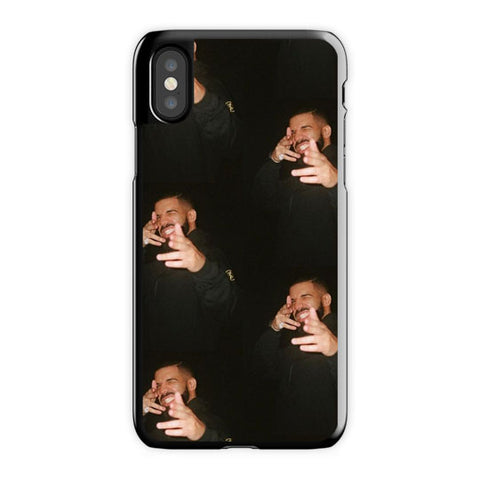 Drake iPhone X Case, Black Snap Case