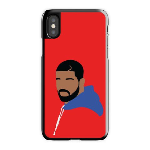 Drake iPhone X Case, Black Snap Case