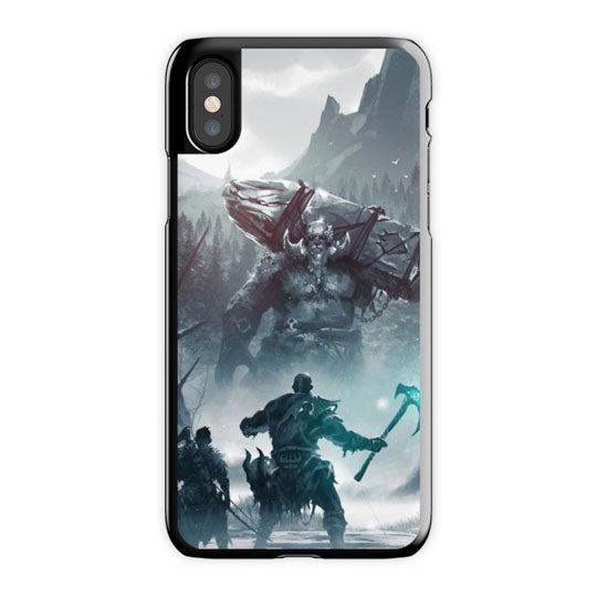 God Of War Kratos And Atreus iPhone X Case, Black Snap Case