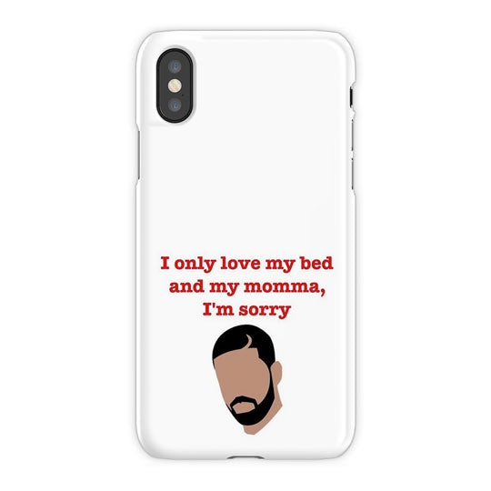 Gods Plan Drake iPhone X Case, White Snap Case