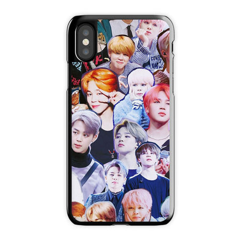 Jimin Bts iPhone X Case, Black Snap Case