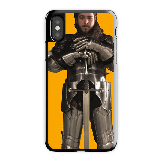 Knight Post Malone iPhone X Case, Black Snap Case