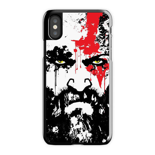 Kratos God Of War iPhone X Case, Black Tough Case