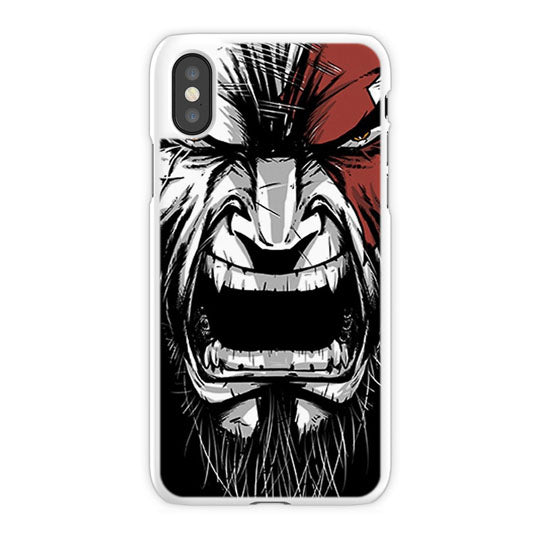 Kratos God Of War iPhone X Case, White Tough Case
