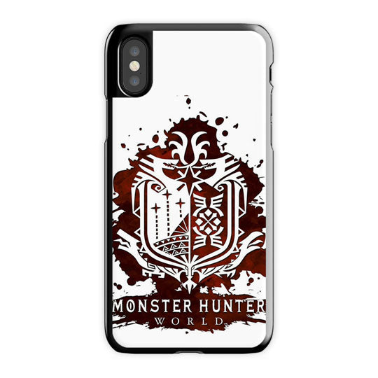 Monster Hunter World Blood iPhone X Case, Black Snap Case
