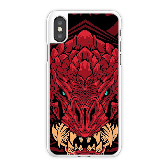 Monster Hunterer Odogaron iPhone X Case, White Tough Case