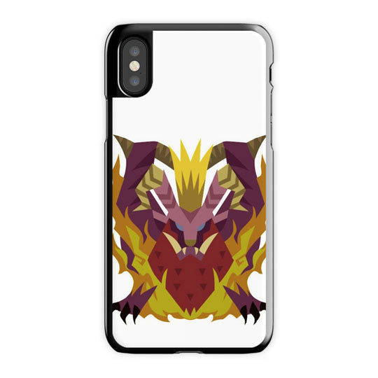 Monster Hunterer Teostra iPhone X Case, Black Tough Case
