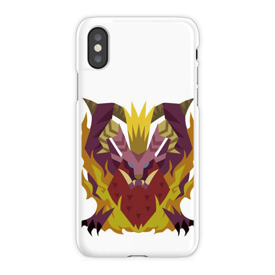 Monster Hunterer Teostra iPhone X Case, White Tough Case