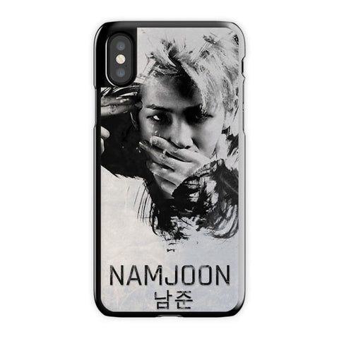 Namjoon Bts iPhone X Case, Black Snap Case