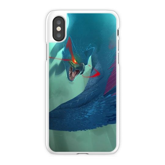 Nargacuga Hunt Monster Hunter iPhone X Case, White Tough Case