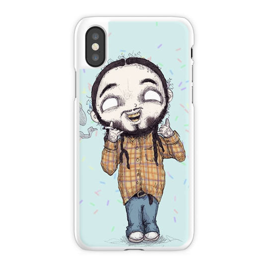 Post Malone Plush iPhone X Case, White Snap Case
