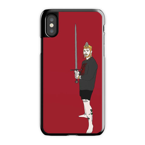 Post Malone iPhone X Case, Black Snap Case