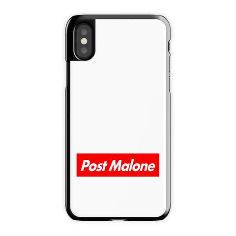 Post Malone iPhone X Case, Black Snap Case