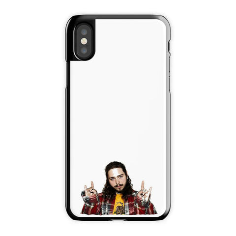 Post Malone iPhone X Case, Black Snap Case